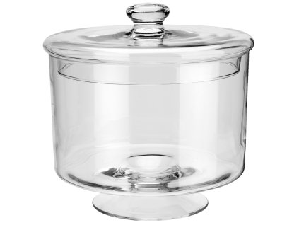 Sklenená dóza Puebla s vrchnákom