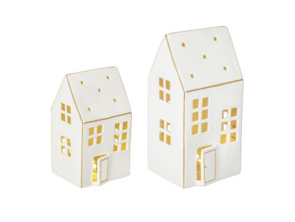 Set LED svetelných domčekov Alnesa  2 kusy