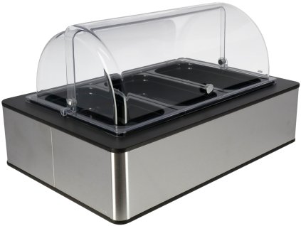 Chladiaca vitrína Fundale antracitová 3 x GN 1/3