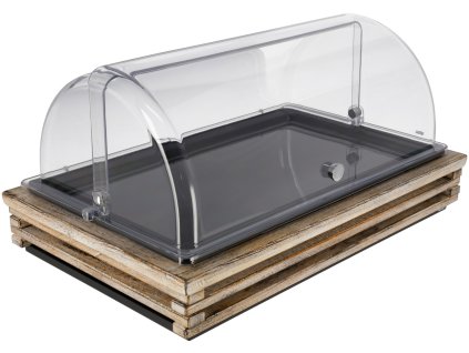 Chladiaca vitrína Natchez Melamín čierny 1/1