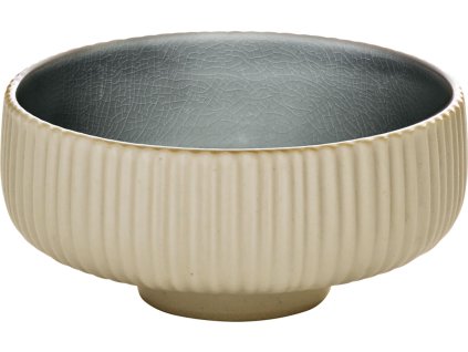 Schüssel rund Nara Relief grau 16cm/0.71l