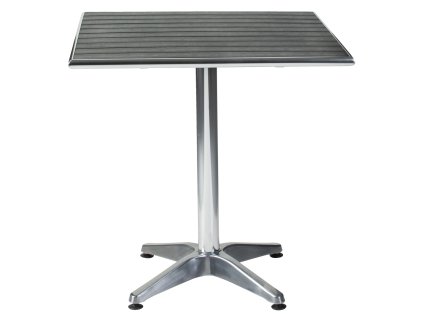 Hliníkový bistro stôl Coffee-Bar štvorcový