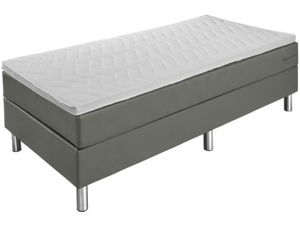 Boxspring posteľ Basic koženková, bez záhlavnej časti