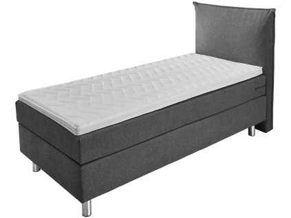 Boxspring posteľ Premium látková, záhlavná časť polstrovaná
