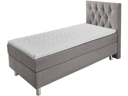 Boxspring posteľ Premium látková, záhlavná časť chesterfield