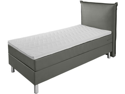Posteľ Boxspring Comfort Imitácia kože, čalúnenie operadla