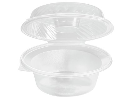 Šalátová miska s priehradkou na dressing vo veku