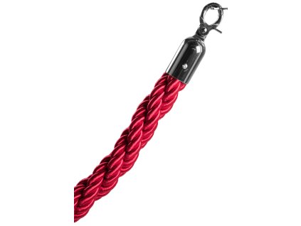 Predeľovacie lano Vesara so striebornou karabínkou (chróm)