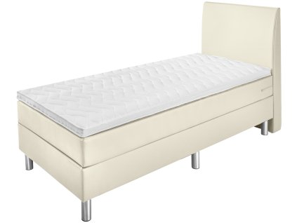 Hotelová posteľ Standard koženková, záhlavná časť hladká