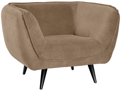 Kreslo Kelso menčester, čierne nohy