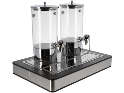 Zásobník na nápoje Fundale antracit Dvojitý 1/1