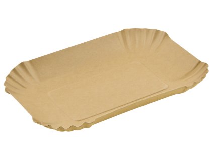 Kartónový podnos oválny s tukovou bariérou
