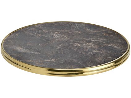 Stolová doska Montanus s mosadzným lemom