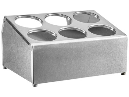 Držiak na príbory Steel 6 otvorov