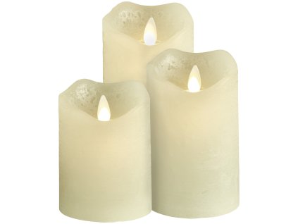 LED-sviečky Gardi 3-dielny set