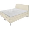 Posteľ Boxspring Comfort Imitácia kože, hladká zadná časť