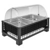 Chladiaca vitrína Portland GN 1/1 s nerezovými GN 1/2 nádobami
