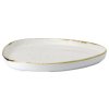 Tanier plytký Stonecast Barley White 3-hranný s okrajom