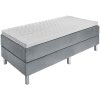 Posteľ Boxspring Basic Velúr, bez zadnej časti