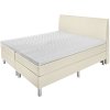 Boxspring posteľ Basic koženková, záhlavná časť hladká