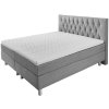 Boxspring posteľ Comfort látková, záhlavná časť chesterfield