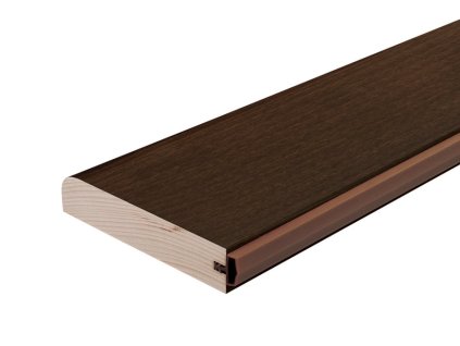 TD - DREVENÝ PRAH S TESNENÍM - BUK ORECH  BUK 07 - Morenie orech lakovaný