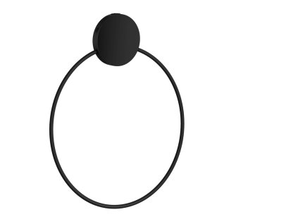 SO - BB - BB344 - Samolepiaci obručový držiak na uterák 17,2 cm  CIM - čierna matná