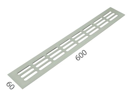 SRL - ALFA vetracia mriežka 60 x 600 mm  NEM - nerez matná