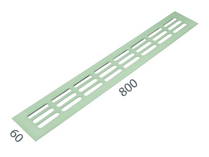 SRL - ALFA vetracia mriežka 60 x 800 mm  NEM - nerez matná
