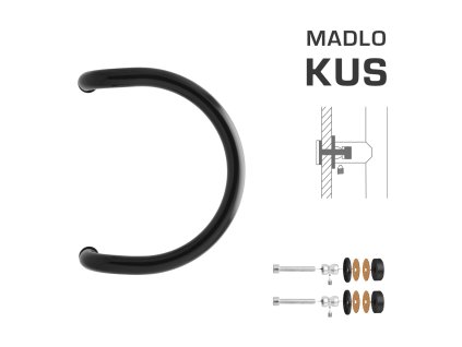 WA - MADLO M1 WA/C-S-SKLO ks  CIM - čierna matná (RAL 9005)