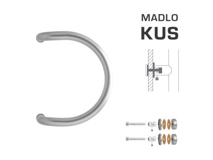 WA - MADLO M1 WA/C-S-SKLO ks  STM - strieborná matná (RAL 9006)