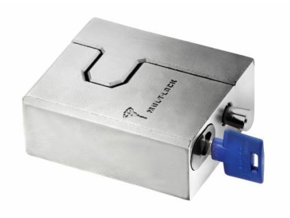 MTL -  Visiaci zámok HASP LOCK  NIM - nikel matný