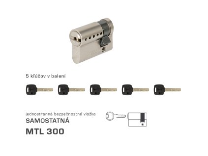 MTL - MTL300 S jednostranná  NIM - nikel matný