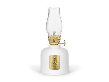 SN - OLEJOVÁ LAMPA  BIL/ZLL - biela lesklá/zlatý lesklý emblém
