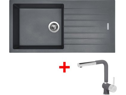 4289840 8596142050932 sinks perfecto 1000 titanium mix 3 p gr
