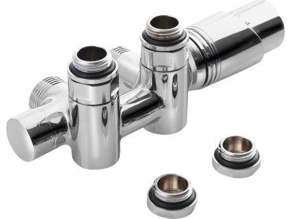 Bruckner WICHER COMBI připojovací sada termostatická pro středové připojení 50mm, chrom 600.331.1