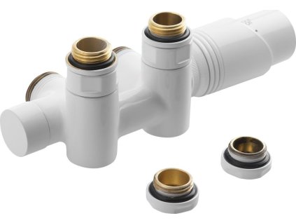 Bruckner WICHER COMBI připojovací sada termostatická pro středové připojení 50mm, bílá 600.331.4