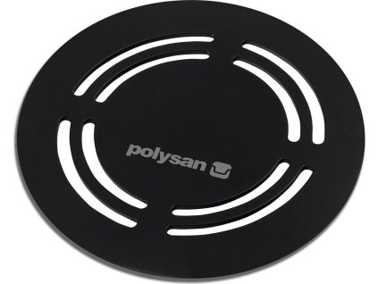 Polysan FLEXIA kruhová krytka sifonu, černá 73217