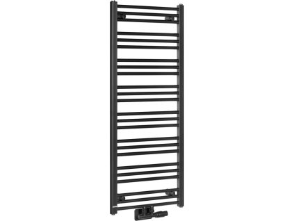 Bruckner ALBRECHT otopné těleso 500x1250mm, středové připojení, černá mat 600.114.6