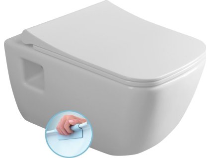 Bruckner WALTER závěsná WC mísa, Rimless, 37x52, 5cm, bílá 201.502.0
