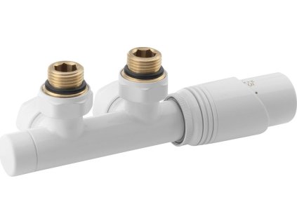 Bruckner WICHER připojovací sada termostatická pro středové připojení 50mm, provedení bílá 600.311.4