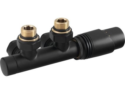 Bruckner WICHER připojovací sada termostatická pro středové připojení 50mm, černá mat 600.311.6