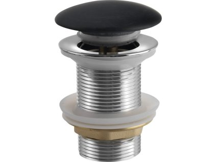 Sapho BLOK umyvadlová výpust 5/4“, click-clack, zátka matný černý marquin 2401-931