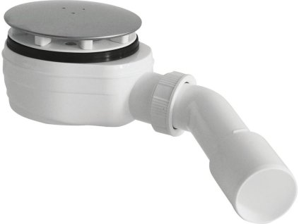 Bruckner Vaničkový sifon nízký, průměr 90mm, DN40/50, krytka nerez lesk 162.940.3