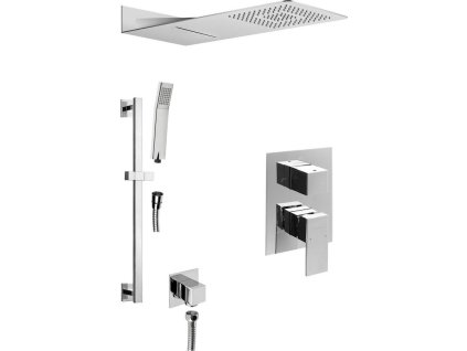 Sapho LATUS podomítkový sprchový set s pákovou baterií, 3 výstupy, chrom 1102-44-01