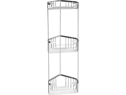 Gedy SMART třípatrová rohová police 200x590x150 mm, chrom 2484