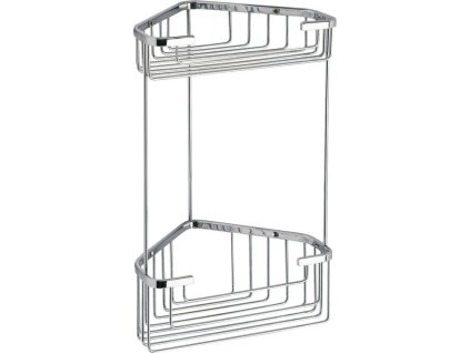 Gedy SMART dvoupatrová rohová police 200x325x151mm, chrom 2482