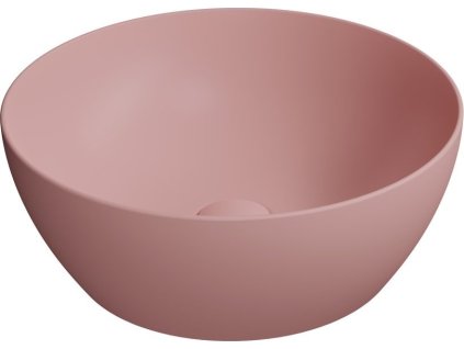 GSI PURA keramické umyvadlo na desku, průměr 42cm, blush mat 885124