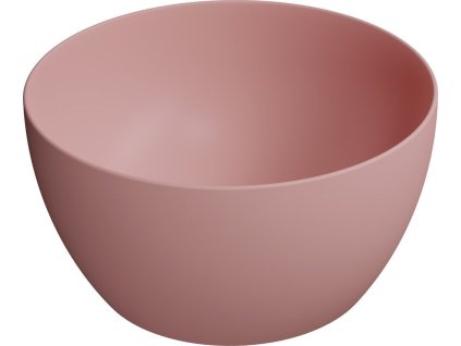 GSI PURA keramické umyvadlo na desku vysoké, průměr 42cm, blush mat 885224