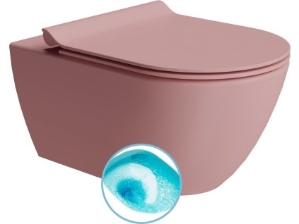 GSI PURA závěsná WC mísa, Swirlflush, 36x55cm, blush dual-mat 881524